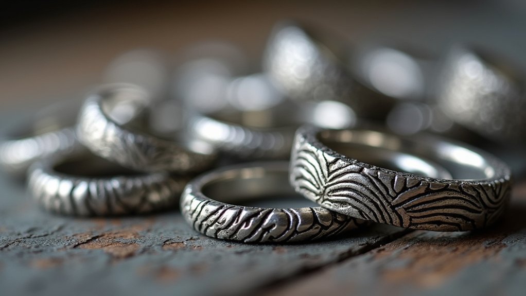 personalized jewelry through texturing