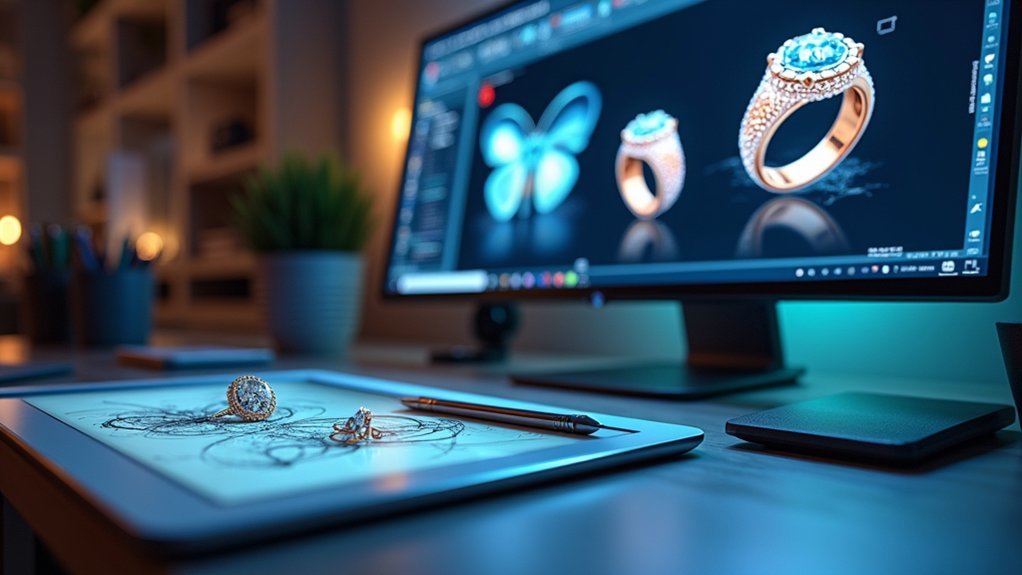 photorealistic jewelry design visualization