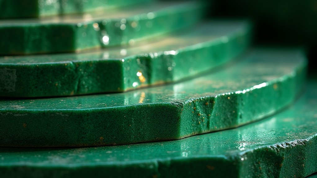 pre polishing emerald with diamond