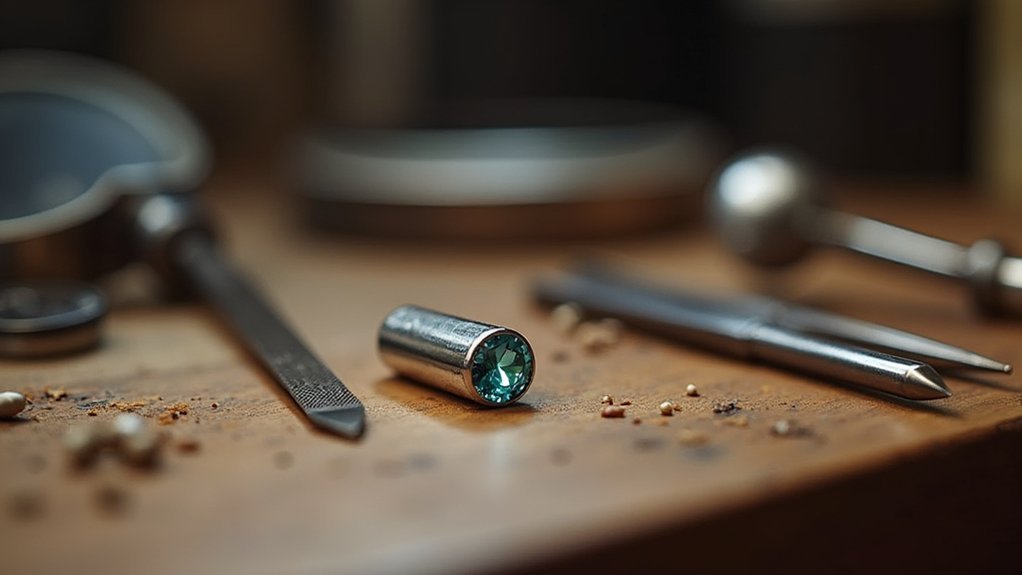 precise gemstone seating technique