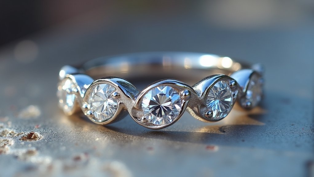 precision fishtail diamond setting