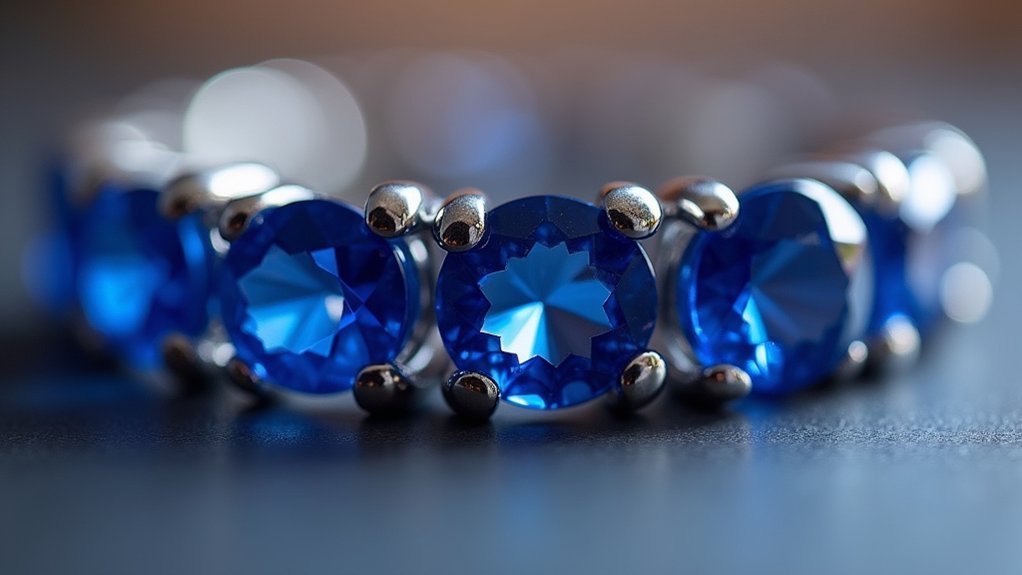 precision sapphire bar setting