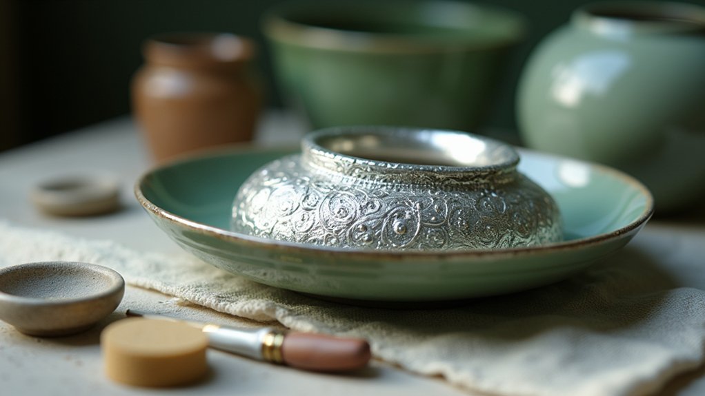 prepare greenware for firing
