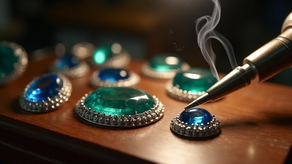 protect stones while soldering