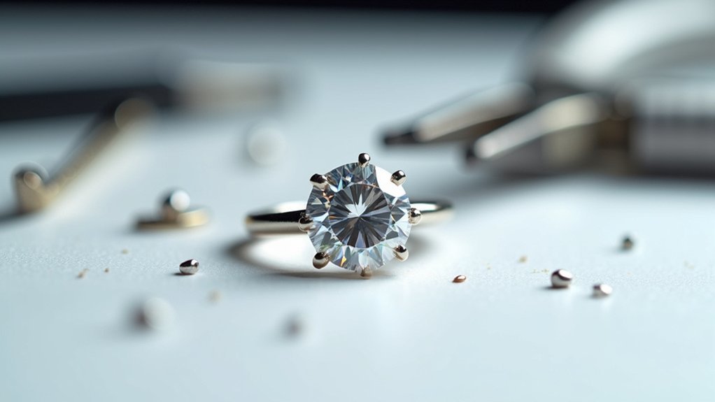 repairing diamond ring prongs