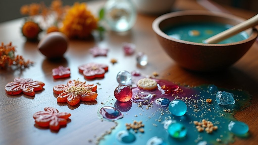 resin jewelry pendant creation