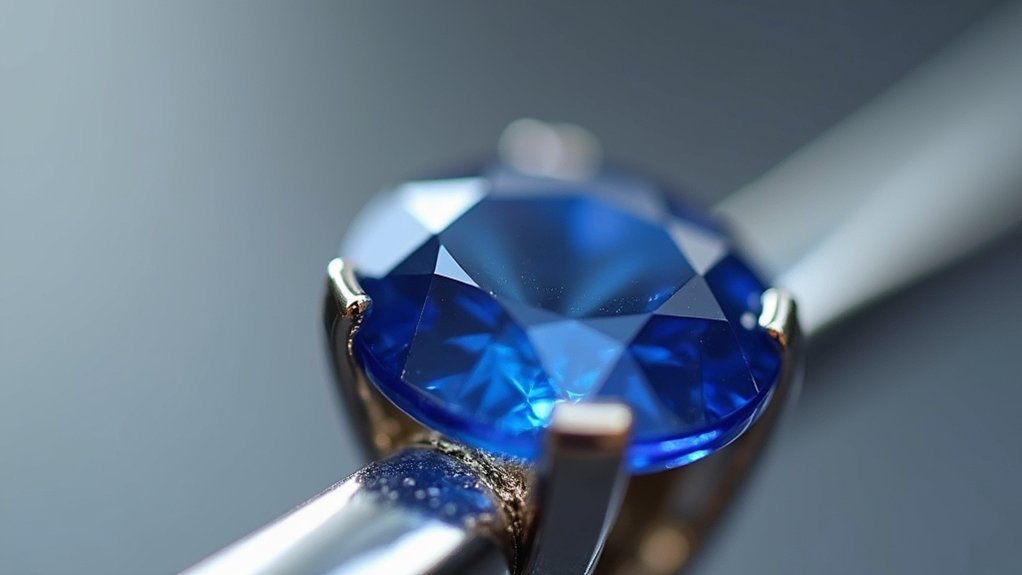 sapphire bar setting elegance