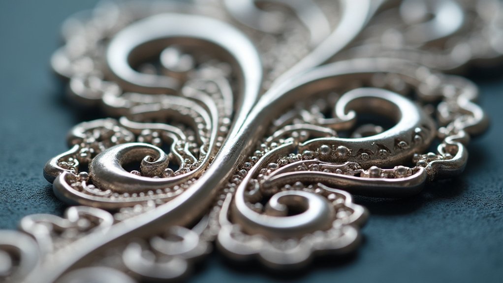 selective polishing for filigree