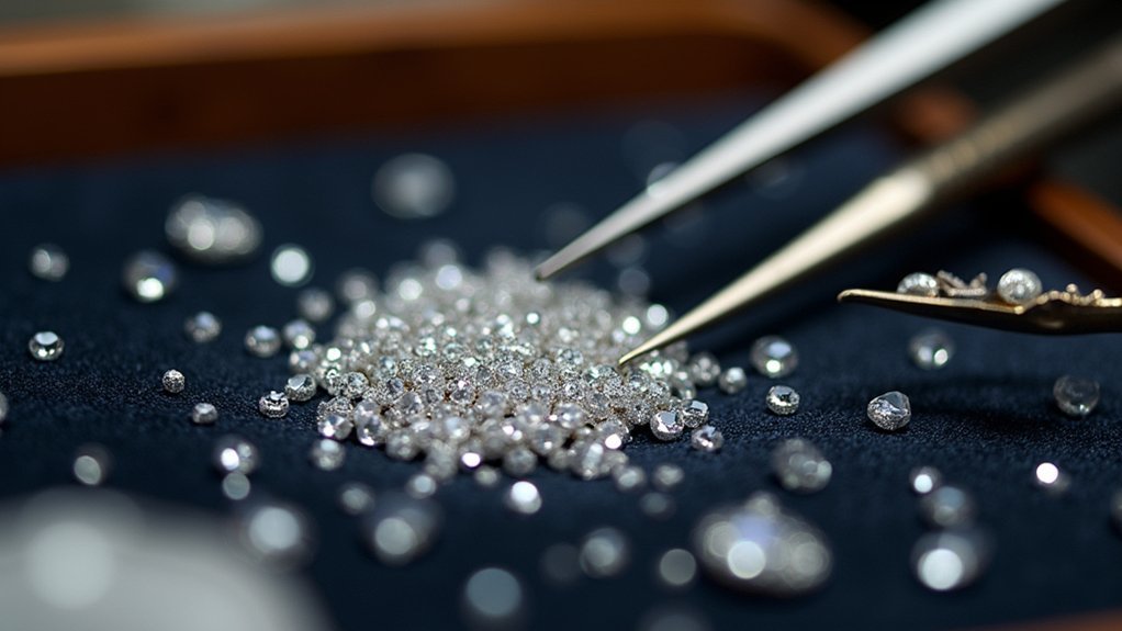 setting small diamonds pav