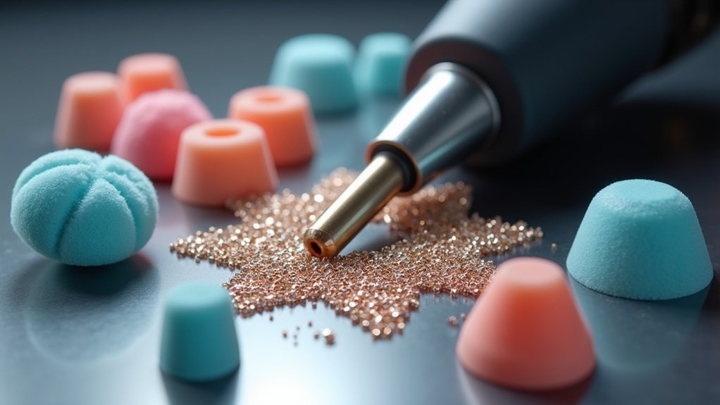 silicone polishing wheel setup