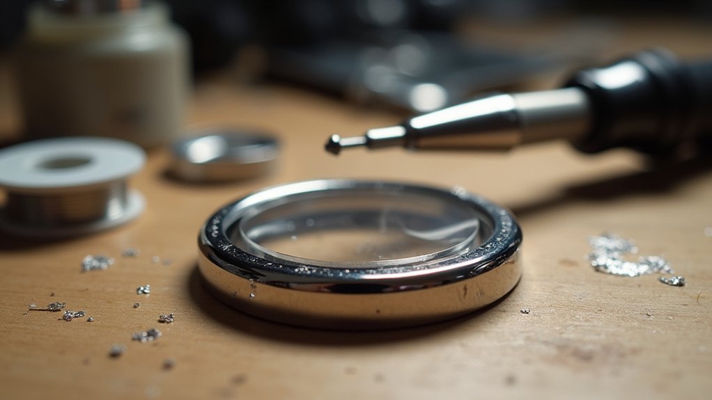 silver bezel soldering techniques