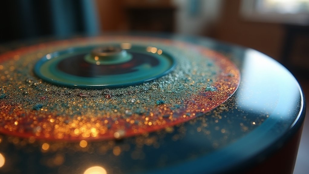 smooth finishing with resin