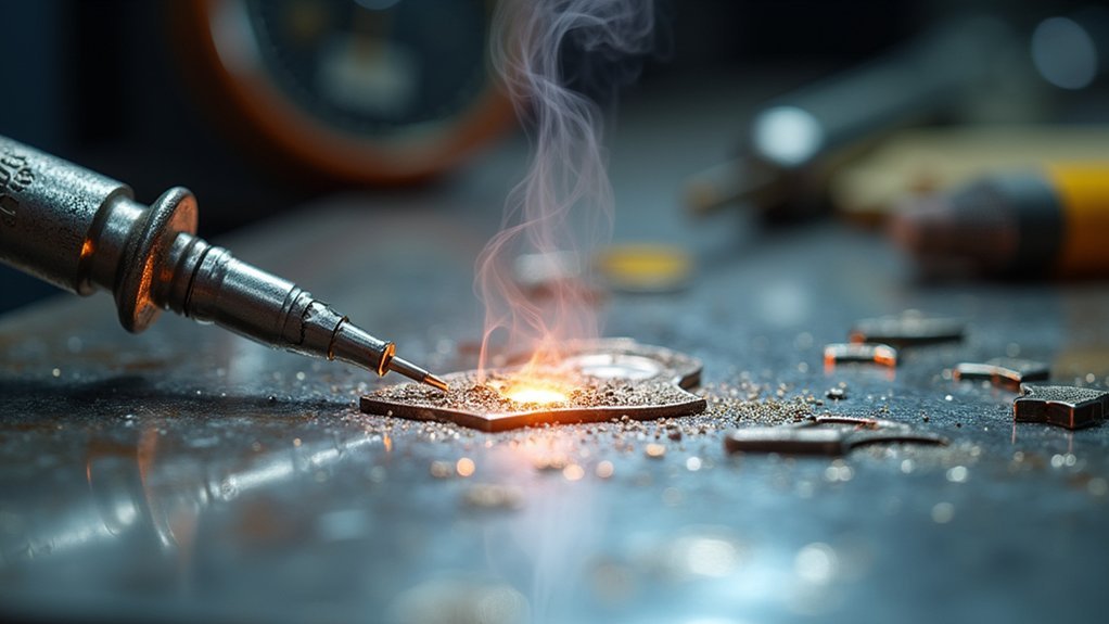 start with hard solder