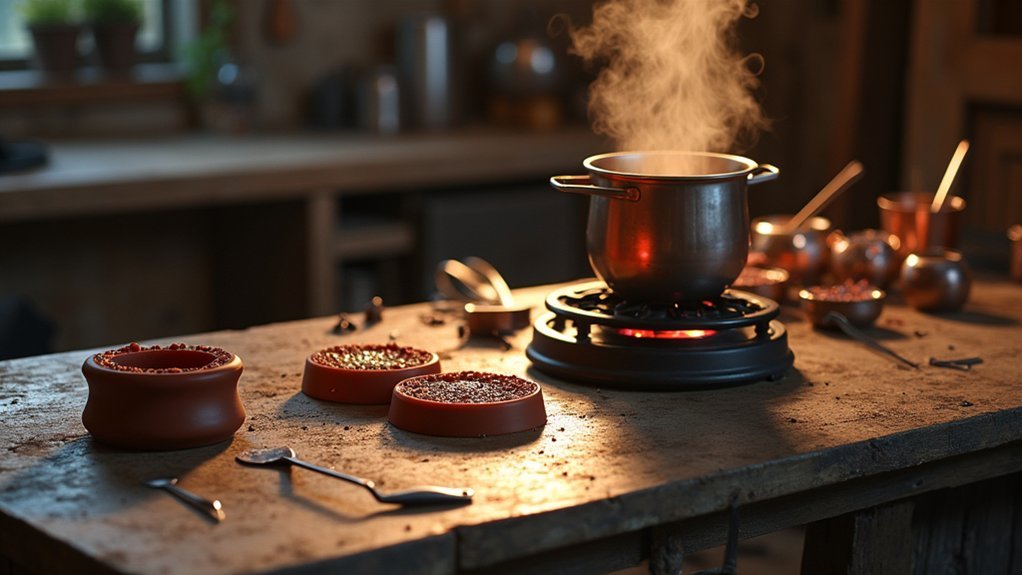 steam casting with kitchen tools
