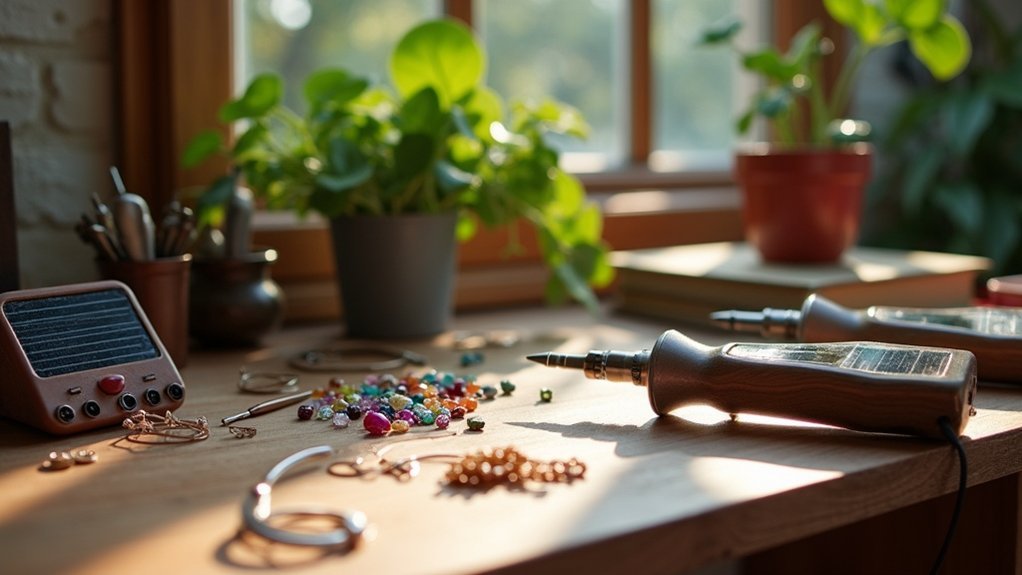 sustainable solar powered jewelry tools