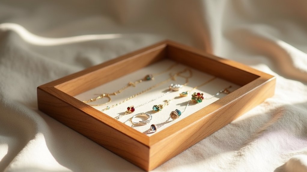 sustainable wooden jewelry displays