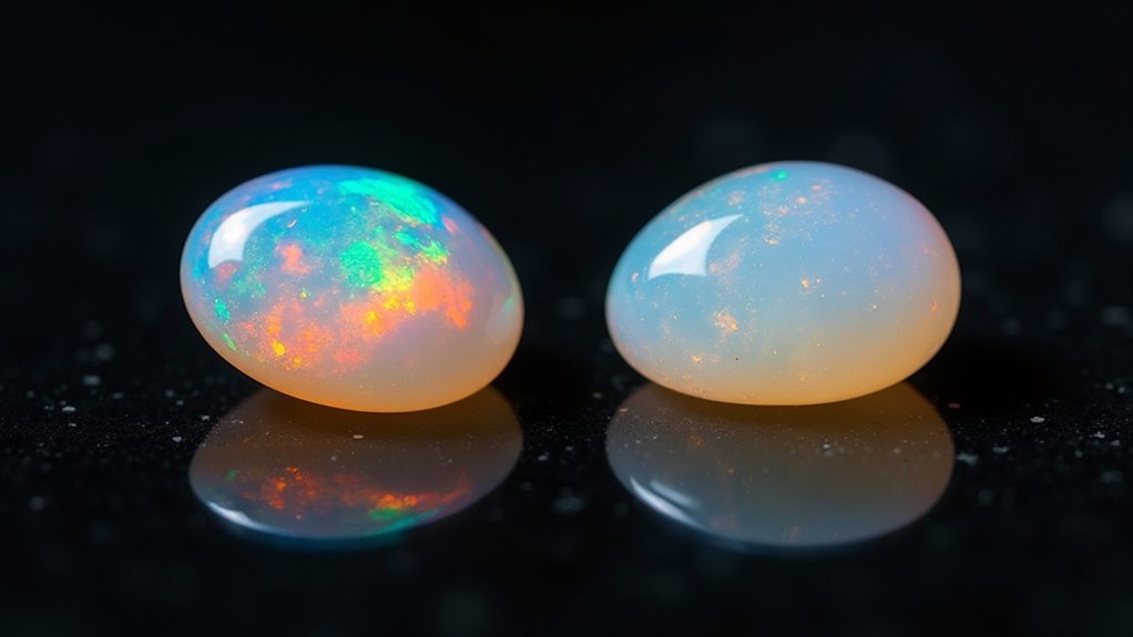 synthetic opal identification characteristics