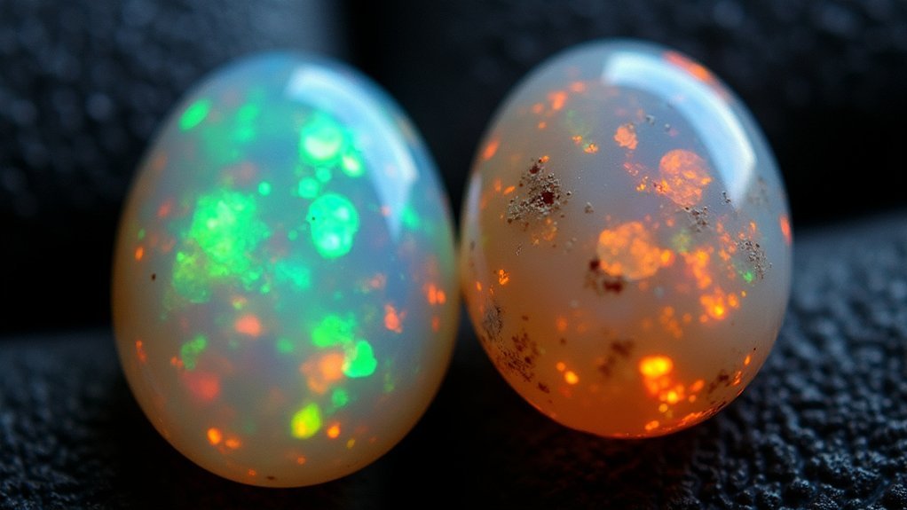 synthetic vs treated opals