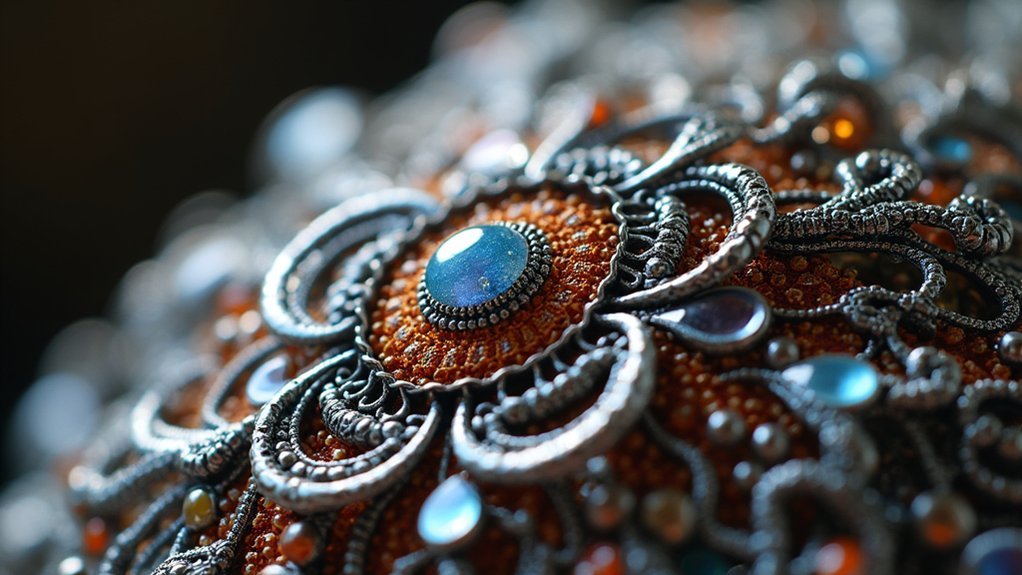 textural contrast in jewelry