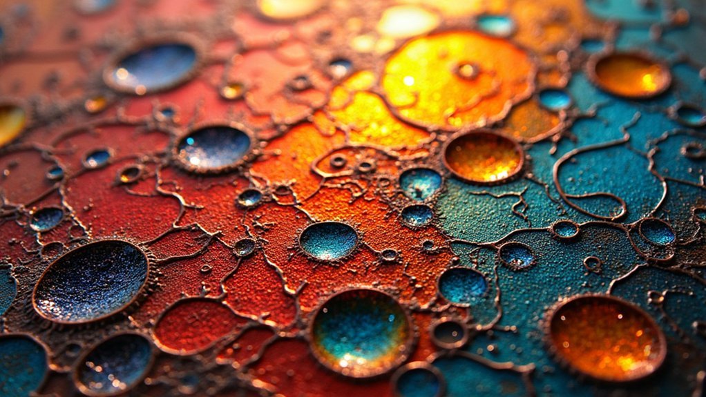 torch fired copper enamels