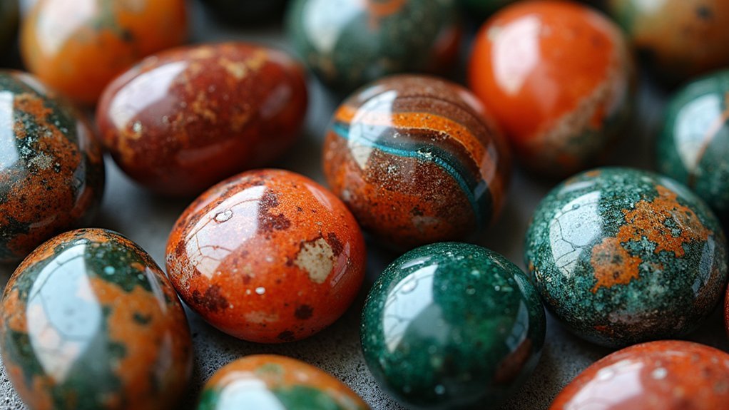 tumbling agate and jasper