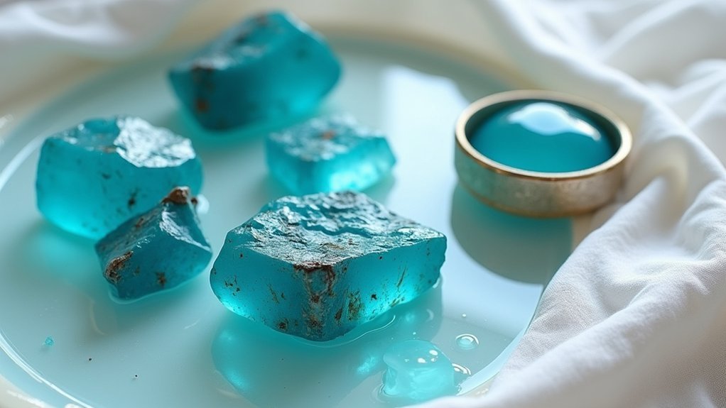 turquoise stabilization using epoxy