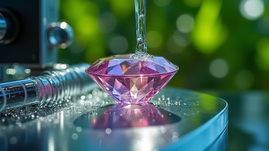 water efficient gem cutting technology