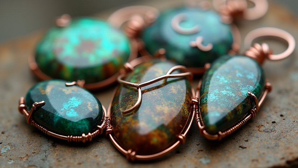 5 Wire Wrapping Cabochon Stone Tips